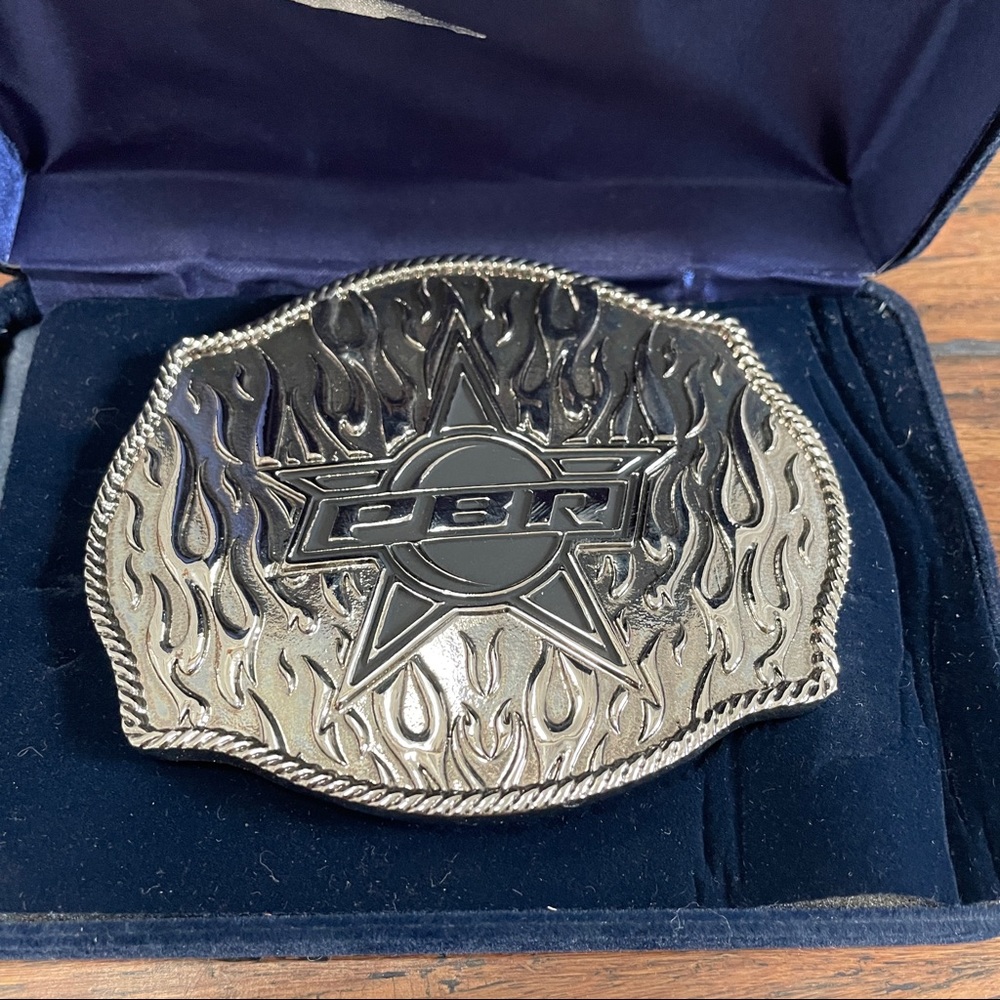 Montana Silversmith PBR Rodeo Finals Silver Belt Buckle